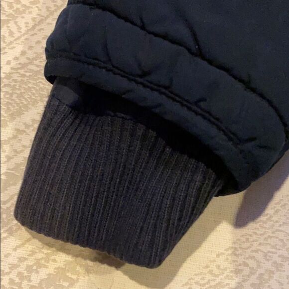Baby Gap Boys Navy Blue Light Puffer Hooded Jacket - Picture 3 of 9